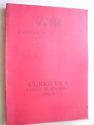 CURRÍCULA. CURSO ACADÉMICO 1988-89