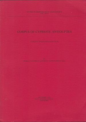 Imagen del vendedor de Corpus of chypriote Antiquities. Cypriote Antiquities in Belgium a la venta por Librairie Archaion