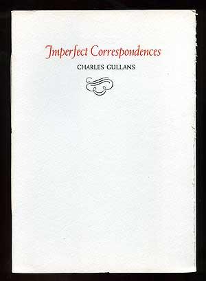 Image du vendeur pour Imperfect Correspondences mis en vente par Between the Covers-Rare Books, Inc. ABAA