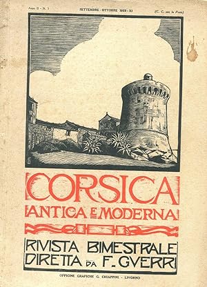 CORSICA ANTICA E MODERNA, rivista bimestrale diretta da F. Guerri - 1933 - n. 05 (settembre - ott...