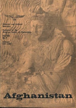 Afghanistan. Historical and Cultural Quarterly. Vol. XXI, No. 2, Summer 1968.