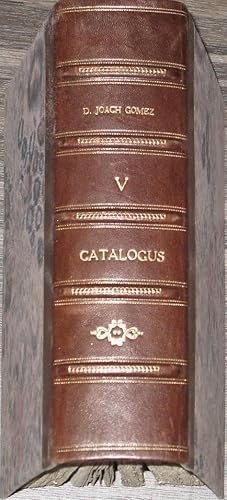 Catalogus Librorum Tomus V