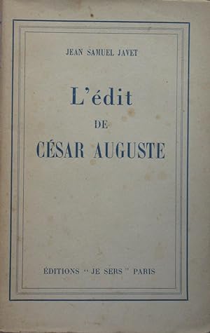 Seller image for L'dit de Csar Auguste for sale by Bouquinerie L'Ivre Livre