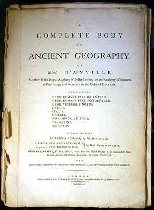 Imagen del vendedor de A Complete Body of Ancient Geography a la venta por Sapience Bookstore