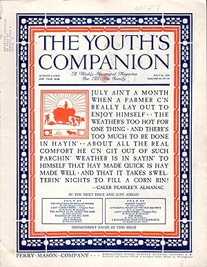 Imagen del vendedor de The Youth's Companion: Volume 99, No. 29: July 16, 1925 a la venta por Dorley House Books, Inc.