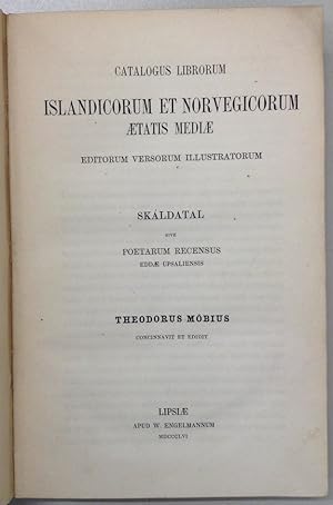 Catalogus librorum Islandicorum et Norvegicorum aetatis mediae. Editorum versorum illustratorum. ...
