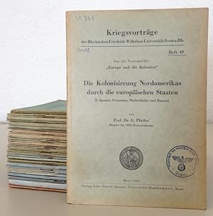 Kriegsvorträge der Rheinischen Friedrich-Wilhelms-Universität Bonn a. Rh. 41 Hefte.