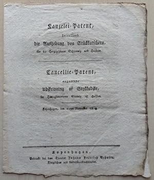 Kanzelei-Patent, betreffend die Aushebung von Stückkutschern, für die Herzogthümer Schleswig und ...