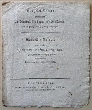 Kanzelei-Patent, betreffend die Dienstzeit der Train- und Stückkutscher, für die Herzogthümer Sch...