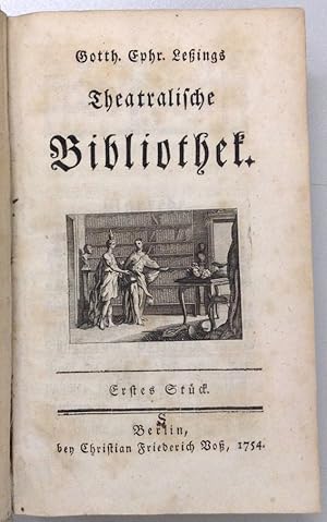 Bild des Verkufers fr Theatralische Bibliothek. 4 in 2 Bnden. zum Verkauf von Buch & Consult Ulrich Keip