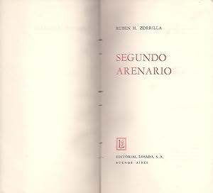 Imagen del vendedor de SEGUNDO ARENARIO a la venta por Libreria 7 Soles