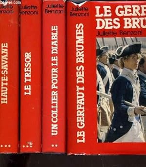 Seller image for LE GERFAULT DES BRUMES TOME 1 - TOME 2 : UN COLLIER POUR LE DIABLE - TOME 3 : LE TRESOR - TOME 4 : HAUTE SAVANE. for sale by Le-Livre