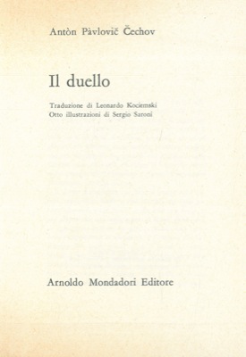 Immagine del venditore per Il duello - Il giocatore - La sonata a Kreutzer. venduto da Libreria Piani