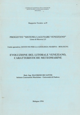 Evoluzione del litorale veneziano, caratteristiche meteomarine.
