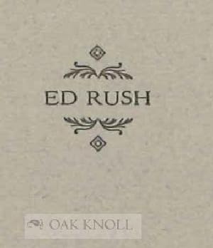 Image du vendeur pour ED RUSH: A TRIBUTE mis en vente par Oak Knoll Books, ABAA, ILAB