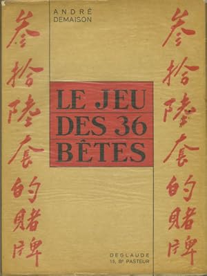 Le jeu des 36 bêtes