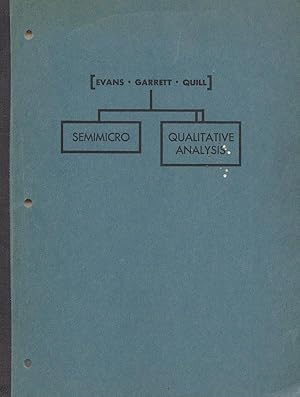 Seller image for Semimicro Qualitative Analysis for sale by Newhouse Books