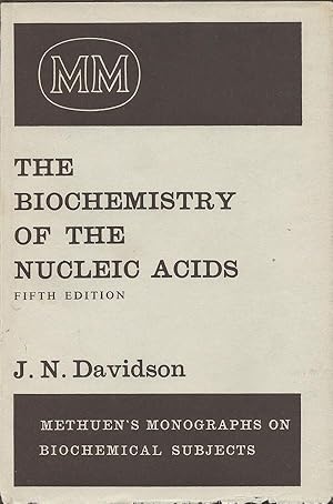 Image du vendeur pour The Biochemistry of the Nucleic Acids mis en vente par Newhouse Books