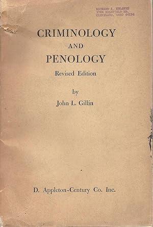 Seller image for Criminology and Penology for sale by Newhouse Books