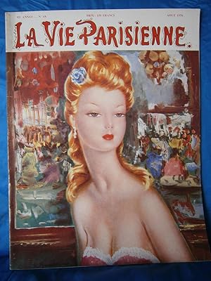 Imagen del vendedor de LA VIE PARISIENNE Magazine Mensuel Artistique et Littraire 24 x 31,5 cm de 44 pages . N 68 de Aout 1956 . a la venta por LA FRANCE GALANTE