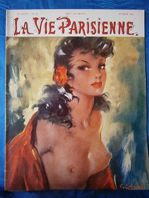 Imagen del vendedor de LA VIE PARISIENNE Magazine Mensuel Artistique et Littraire 24 x 31,5 cm de 44 pages . N 62 de Fvrier 1956 a la venta por LA FRANCE GALANTE