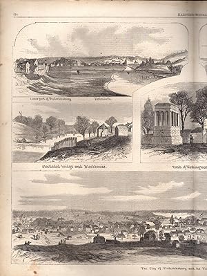 Image du vendeur pour ENGRAVING: "The City of Fredericksburg (Virginia) and Its Vicinity":.engraving from Harper's Weekly, December 6, 1862 mis en vente par Dorley House Books, Inc.