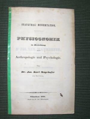 PHYSIOGNOMIK in beziehung auf Anthropologie und Psychologie *.