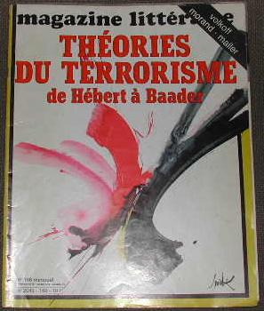 Magazine littéraire-N° 168. Théories du terrorisme, de Hebert à Baader.