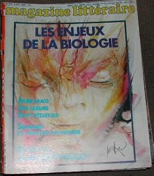 Magazine littéraire-N° 218. Les enjeux de la biologie.