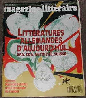 Magazine littéraire-N° 265. Littératures allemandes d'aujourd'hui: R. F. A.-R. D. A.-Autriche-Sui...