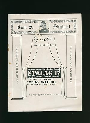 Imagen del vendedor de Stalag 17: Souvenir Theatre Programme Performed at Sam S. Shubert Theatre a la venta por Little Stour Books PBFA Member