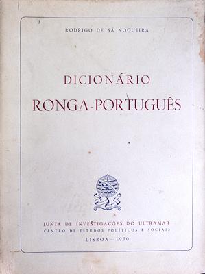 DICIONÁRIO RONGA-PORTUGUÊS.