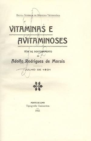 VITAMINAS E AVITAMINOSES.