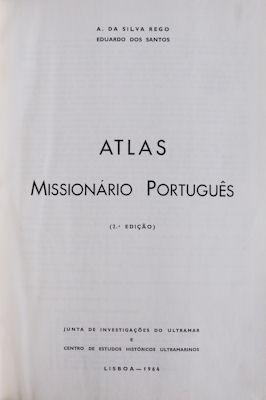 ATLAS MISSIONÁRIO PORTUGUÊS.
