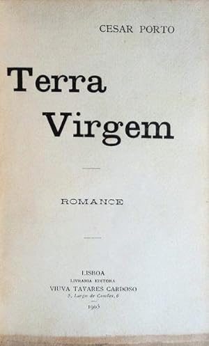 Imagen del vendedor de TERRA VIRGEM. Romance. a la venta por Livraria Castro e Silva