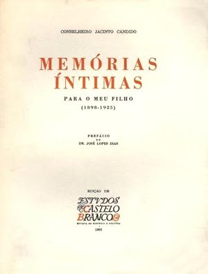 MEMÓRIAS ÍNTIMAS PARA MEU FILHO (1898-1925).