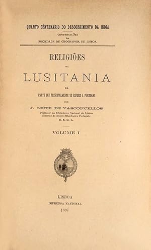 Immagine del venditore per RELIGI�ES DA LUSITANIA NA PARTE QUE SE REFERE PRINCIPALMENTE A PORTUGAL. venduto da Livraria Castro e Silva