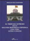 Seller image for El Tribunal Supremo en la Segunda Repblica for sale by AG Library