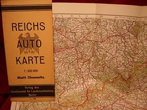 Reichs-Auto-Karte. Blatt Chemnitz. Maßstab 1 : 300 000.