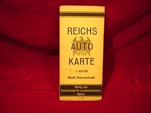 Reichs-Auto-Karte. Blatt Darmstadt. Maßstab 1 : 300 000.