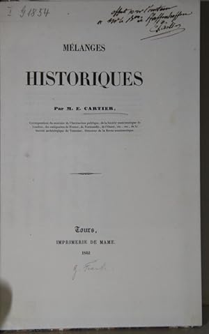 Mélanges historiques.