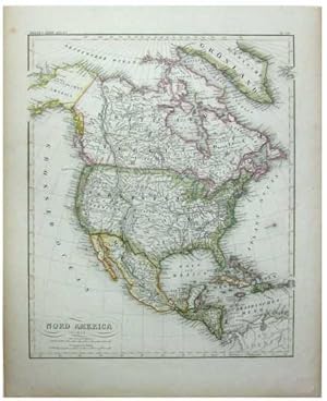 Nord America [Original 1853 Map of North America].