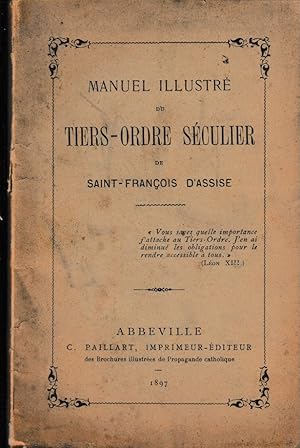 Bild des Verkufers fr MANUEL ILLUSTRE DU TIERS-ORDRE SECULIER zum Verkauf von Librairie l'Aspidistra