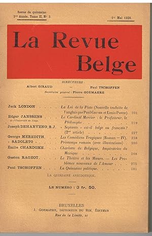 LA REVUE BELGE 1926 Tome II N° 2