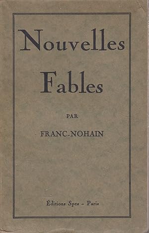 Bild des Verkufers fr NOUVELLES FABLES (Livre X - XI - XII) zum Verkauf von Librairie l'Aspidistra
