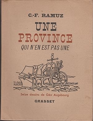 Seller image for UNE PROVINCE QUI N'EN EST PAS UNE for sale by Librairie l'Aspidistra