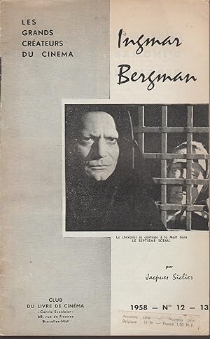 Seller image for INGMAR BERGMAN for sale by Librairie l'Aspidistra