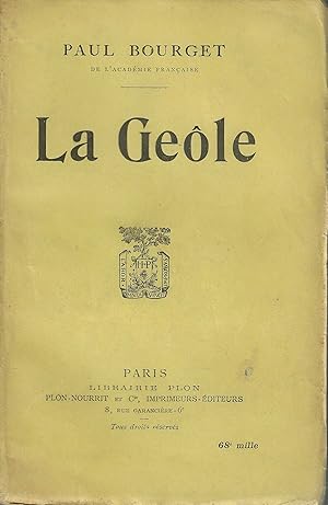 Imagen del vendedor de LA GEOLE a la venta por Librairie l'Aspidistra