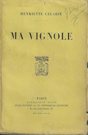 Seller image for MA VIGNOLE for sale by Librairie l'Aspidistra