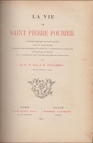 LA VIE DE SAINT PIERRE FOURIER